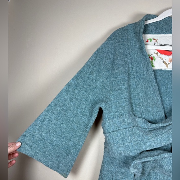 ANTHROPOLOGIE Robin Pick & Choose Twist Origami Cardigan in Teal, Size Medium - Picture 7 of 10